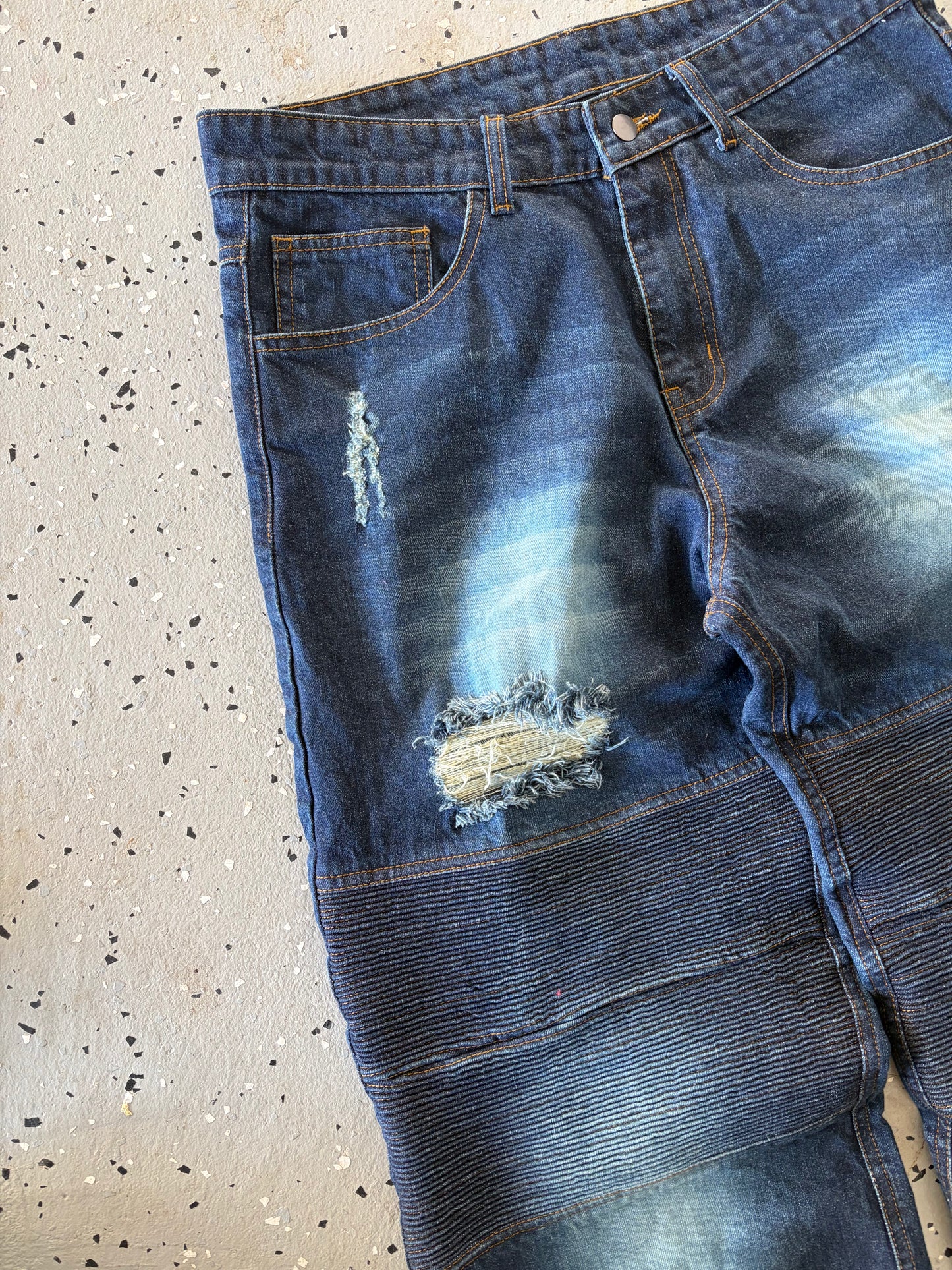"revenant" Biker denim