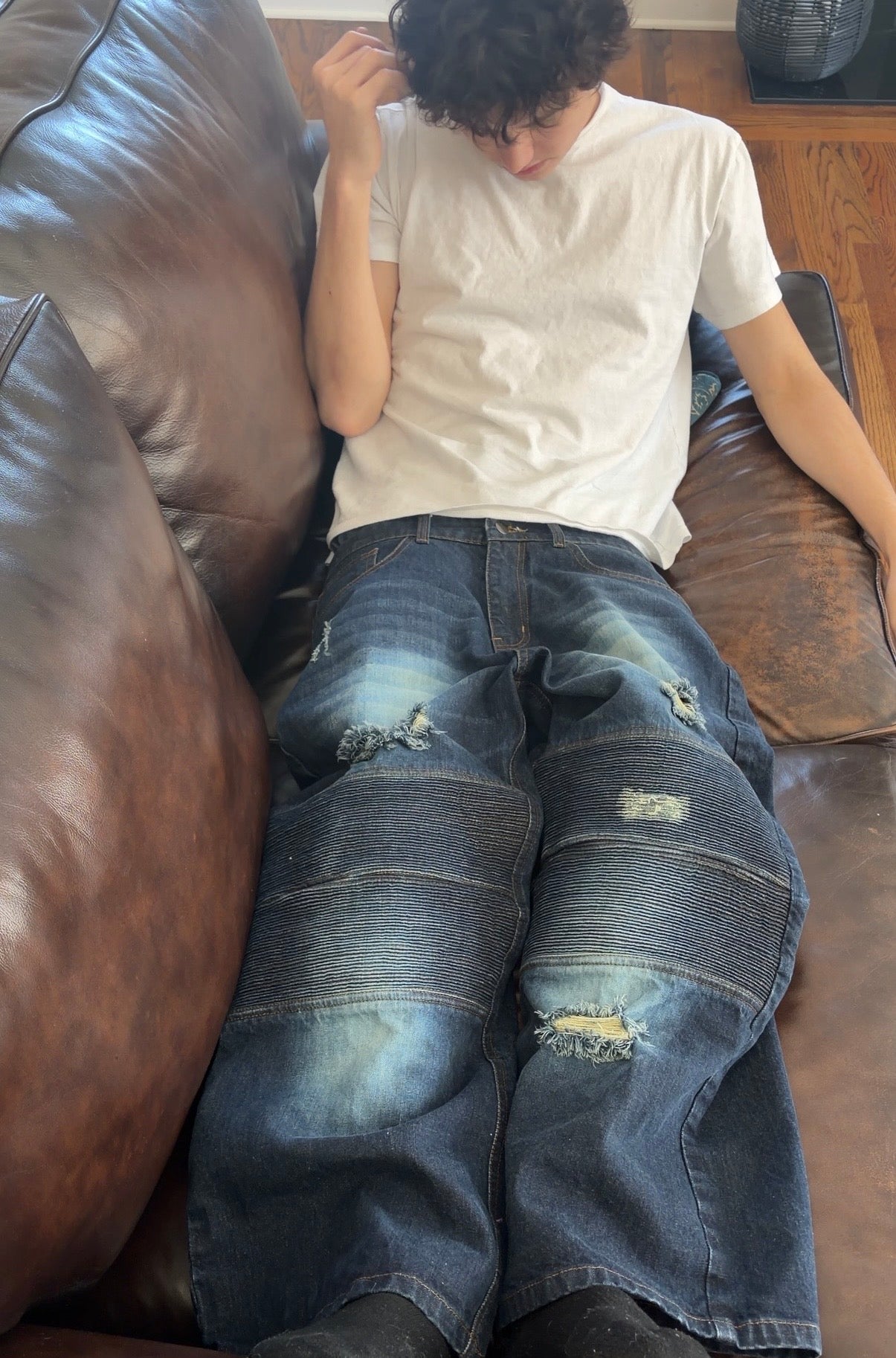 "revenant" Biker denim