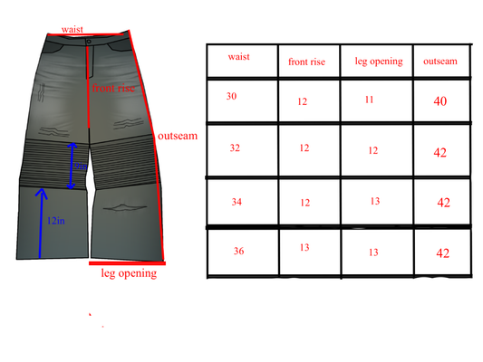 "revenant" Biker denim